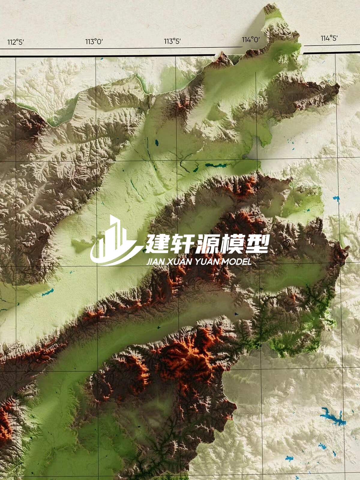 怀集地形模型制作